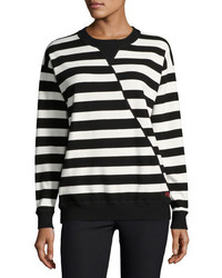 Grey Jason Wu Oversized Striped Sweater