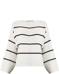 Vince Oversized Striped Cashmere Sweater