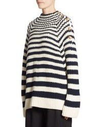 Alberta Ferretti Striped Wool Sweater