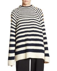 Alberta Ferretti Striped Wool Sweater