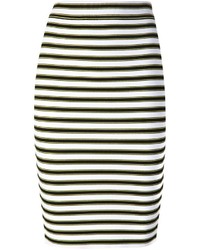 A.L.C. Striped Pencil Skirt