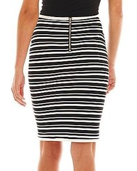 jcpenney I Heart Ronson Striped Knit Pencil Skirt