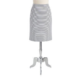 Calvin Klein Striped Pencil Skirt