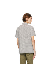 Ps By Paul Smith Black And White Stripe Polo