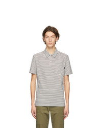 Ps By Paul Smith Black And White Stripe Polo