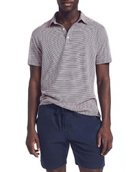 Faherty Isle Stripe Short Sleeve Polo Shirt