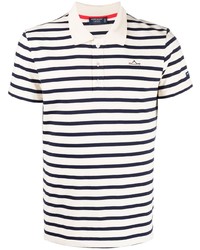 Saint James Stripe Pattern Polo Shirt