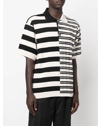 Kenzo Stripe Print Pattern Polo Shirt