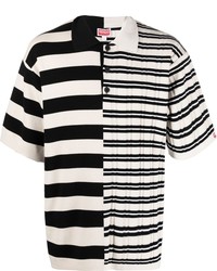 Kenzo Stripe Print Pattern Polo Shirt