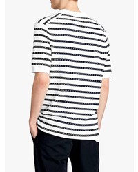Burberry Striped Knitted Polo Shirt