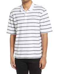 Noon Goons Striped Polo In Whitenavyyellow At Nordstrom