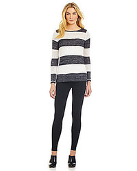 Cremieux Jennie Sequined Striped Top