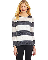 Cremieux Jennie Sequined Striped Top