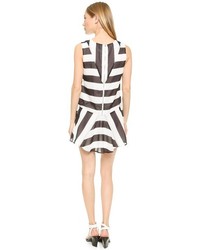 J.o.a. Patchwork Stripe Dress