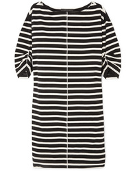 Marc Jacobs Printed Striped Cotton Jersey Mini Dress