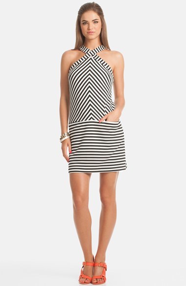 https://cdn.lookastic.com/white-and-black-horizontal-striped-shift-dress/trina-alicina-stripe-halter-shift-dress-334648-original.jpg