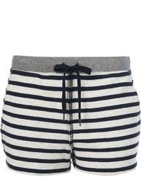 Alexander Wang T By Striped Shorts