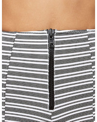 Lisa Marie Fernandez Black Striped Fitted Active Shorts
