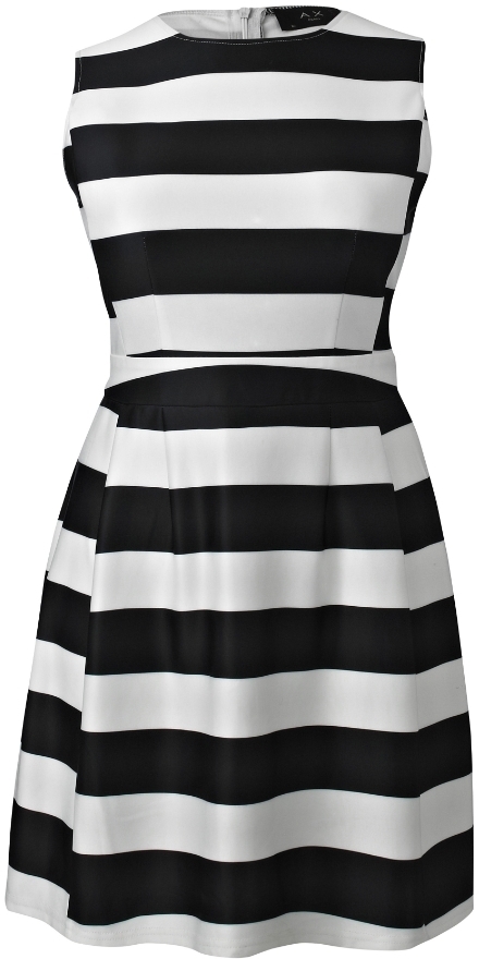 ax paris black and white dress