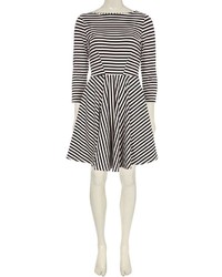 Closet Black And White Stripe Dress
