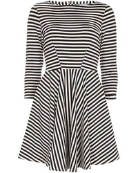 Closet Black And White Stripe Dress