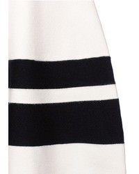 mo&co. Mo Co Contrast Stripe Knit Skater Dress