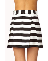 Forever 21 Daring Stripe Pleated Skirt