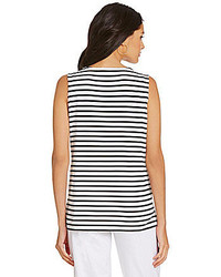 Gibson Latimer Striped Infinity Knit Top