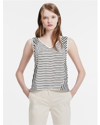 Calvin Klein Jeans Stripe Silk Top