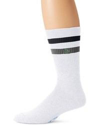 White and Black Horizontal Striped Socks
