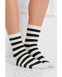 Sonia Rykiel Striped Knitted Cotton Socks