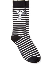 Forever 21 Striped Snoopy Socks