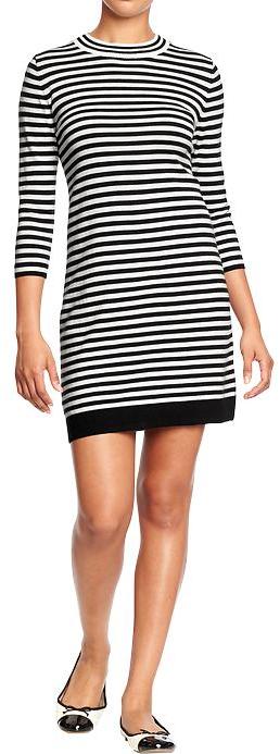Old Navy Striped Sweater Shift Dresses | Where to buy & how to wear