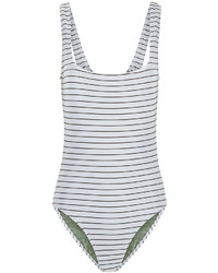Bower White Breton Stripe Ideal Swimsuit
