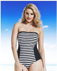 Simply Yours Stripe Bandeau Swimsuit