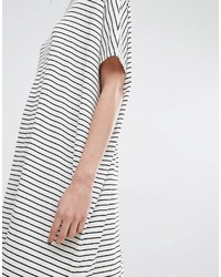 Just Female Nora Dress In Stripe With Short Sleeves