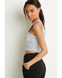 Forever 21 Striped Waffle Knit Top