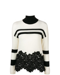 Ermanno Scervino Lace Panelled Sweater