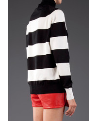 Stella McCartney Wide Stripe Turtleneck Sweater