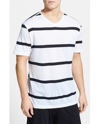 Daniel Buchler Stripe Pima Cotton Modal T Shirt