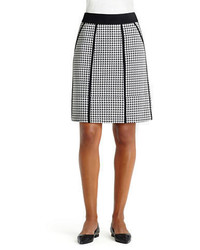 Lafayette 148 New York Houndstooth A Line Skirt