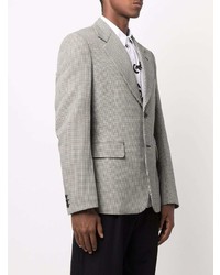 Comme Des Garcons Homme Plus Comme Des Garons Homme Plus Houndstooth Single Breasted Wool Blazer
