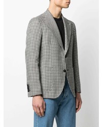 Tagliatore Houndstooth Single Breasted Jacket