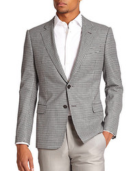 Armani Collezioni Houndstooth Wool Sportcoat