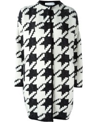 Gianluca Capannolo Houndstooth Pattern Cardi Coat