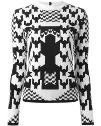 Versace Houndstooth Print Sweater