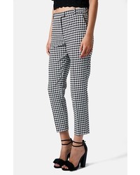 Topshop Houndstooth Cigarette Trousers