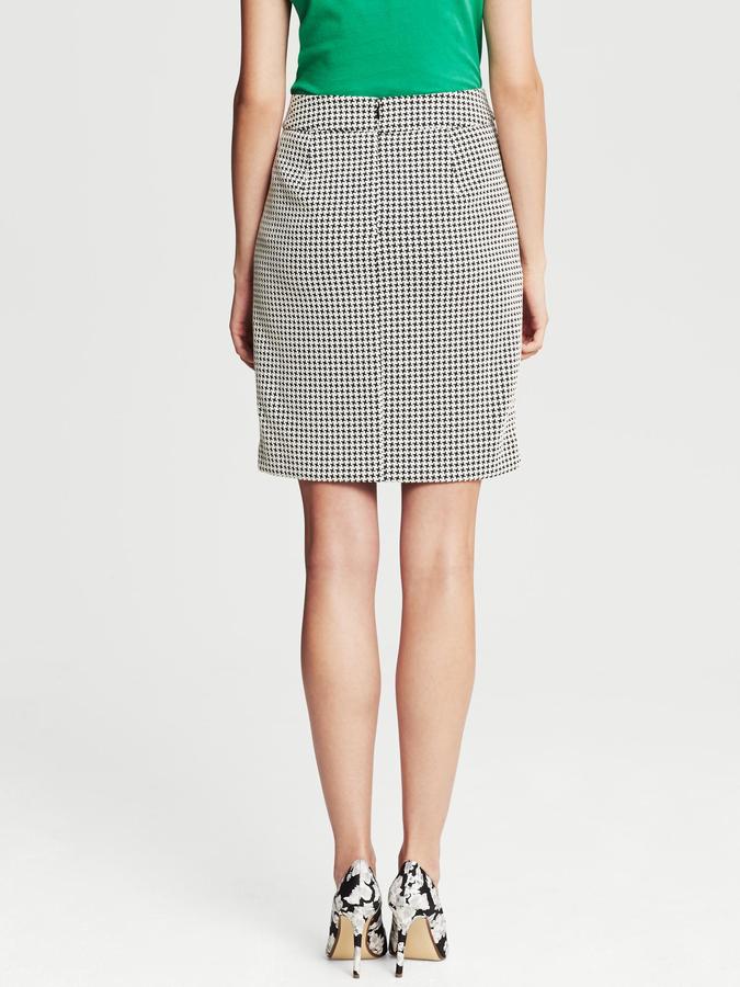 banana republic houndstooth skirt