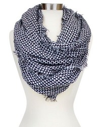 Soft Houndstooth Print Infinity Scarf