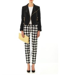 Balmain Houndstooth Tapered Leg Trousers